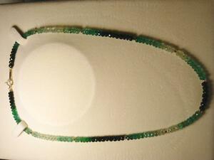 SN76:K18YG emerald necklace 