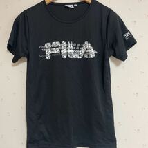 FILA フィラ 半袖 プラクティスシャツ 半袖シャツ Mサイズ ブラックカラー ポリエステル_画像1