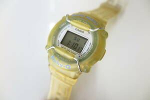 動作品 カシオ ベビーG BG-301 オールドCASIO Baby-Gレディース腕時計 希少品！