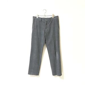 ★premium theory セオリー★メンズ ジップフライ コットン スラックス パンツ ボトムス size 32 グレー系 管:B:03