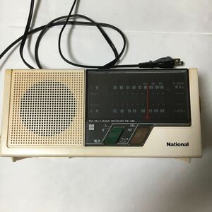 National FM-AM 2-BAND RECEIVER RE-496 昭和レトロ