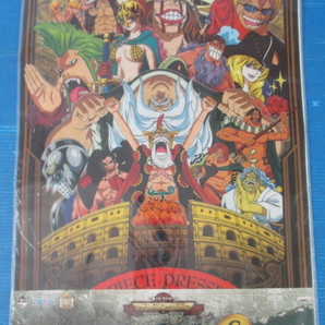 【人気アニメグッズ♪】 ★バンプレスト／BANPREST★ ワンピース ONE PIECE クリアポスター ドレスローザ編 一番くじ 景品 未使用の画像1