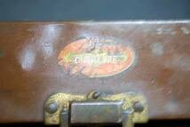 蒐集家向けVINTAGE METAL TACKLE BOX SHAKESPEAR FINE FISHING TACKLE BOX USA 50.5X15.5X18CM WDH_画像3