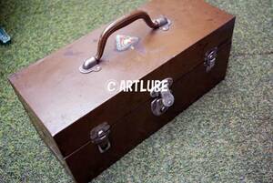 JAMES HEDDON ,OUTING HANDY BOX C1920 推定100年前の 蒐集家向(Y665-SELLER) VINTAGE METAL TACKLE BOX 