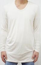 RESOUND CLOTHING LONG length WARM 3 WHITE リサウンドクロージング デュアル ヒート ロングスリーブ ロンT カットソー 白 ホワイト_画像6