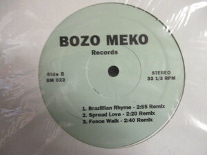  ： Brazillian Rhyme Remix 12'' c/w Spread Love Remix / The Bridge Is Over / EW&F 使い / Old School オールドスクール 