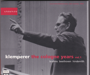 KLEMPERER / THE COLOGNE YEARS VOL.1 2CD ANDANTE