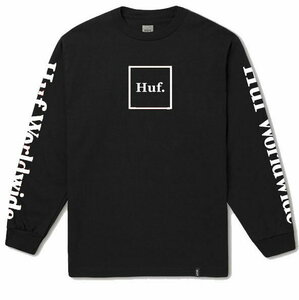 HUF Essentials Domestic L/S T-Shirt Black S Tシャツ