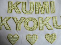 BA730【KUMIKYOKU】組曲　ロゴアップリケ　半袖　Tシャツ　女児　白・橙　ＳＳ(90-100)_画像4