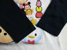 BB213【Disney TSUM TSUM 】ディズニー　ツムツム　プリント　裾レース　長袖　Tシャツ　女児　白　95_画像4