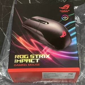 新品・送料無料■エイスース・ASUS■P303 ROG STRIX IMPACT 光学式/USB/有線 左右対称ゲーミングマウス ブラック■ASUS Aura Sync対応