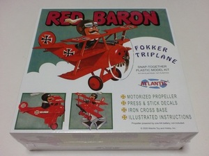 アトランティス モデル レッドバロン フォッカーDr.I トライプレーン 三葉機 戦闘機 Red Baron Fokker TriPlane ATLANTIS MODELS 5903 