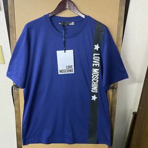 [ new goods ]LOVE MOSCHINO big size print T-shirt XXL size 