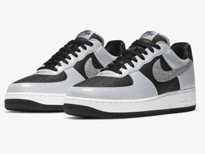 新品 国内購入 NIKE AIR FORCE 1 Silver Snake BLACK DJ6033-001 US9 27cm b3890