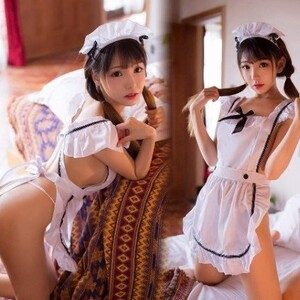 【新品激安大特価】セクシーメイドコスプレ3点セットFS