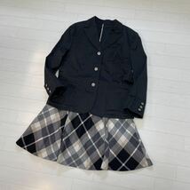 BURBERRY バーバリー ブルーレーベルクレストブリッジ CRESTBRIDGE セットアップ 卒服 卒業式 ジャケット チェックスカート サイズ160_画像1