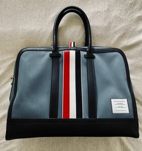  beautiful goods free shipping THOM BROWNE Tom Brown business bag .. travel tricolor business bag briefcase 