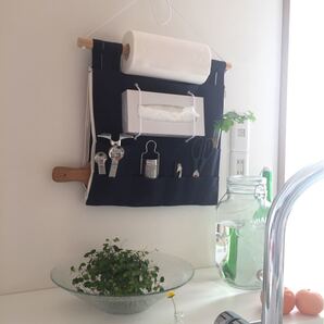 多目的ラック+トート/ネイビー(受注オーダー)