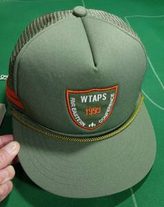 □ダブルタップス (W)TAPS WTAPS MILITIA 02 メッシュキャップ ライトオリーブ スナップバックフリー 美品!!!□