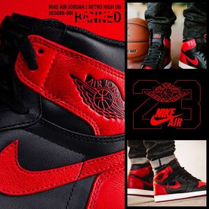 NIKE AIR JORDAN 1 RETRO HIGH OG BANNED 555088-001 842244-010 CHICAGO BULLS BRED ナイキ エアジョーダン レトロ シカゴブルズ ブレッド