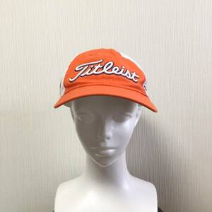 Titleist タイトリスト ゴルフ HJ3CRM ツアー メッシュ キャップ オレンジ×ホワイト