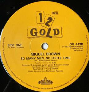 83'High Energy / SO MANY MEN, SO LITTLE TIME / MIQUEL BROWN