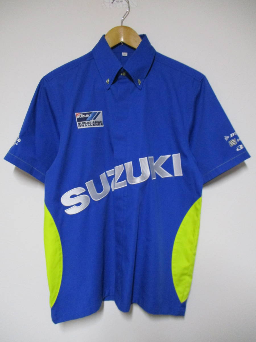 80年代 ビンテージ SUZUKI チームスズキ ペプシ ポロシャツ L バイク