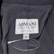 #FS51 ARMANI アルマーニ フォーマル レディース 44 L XL 長袖 ジャケット ブレザー 黒 セレモニー ビジネス 冠婚葬祭_画像7