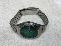 SEIKO セイコー 腕時計 7123-8010クォーツ TYPEⅡ デイデイト 緑文字盤 動作未確認_画像6