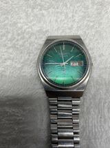 SEIKO セイコー 腕時計 7123-8010クォーツ TYPEⅡ デイデイト 緑文字盤 動作未確認_画像3