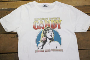 1670★HYSTERIC GLAMOUR/ヒステリックグラマー HYSTERIC'S FAVORITE CANDY プリント半袖Tシャツ メンズSサイズ Tシャツ ホワイト ★