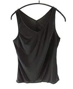 SI5524-4* new goods underwear inner round camisole U neck shoulder cord adjustment un- possible . sweat speed ... prevention smooth 95 size black black postage 350 jpy 