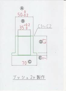 NO 505 φ35用 アタッチメントブッシュ2個セット