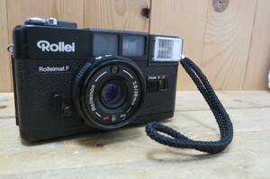 即決・Rollei Rolleimat F・フィルムカメラ・ブラックボディ・Rolleinon 2.8/38mm・ Flash/フラッシュ・ローライ・ローライマット