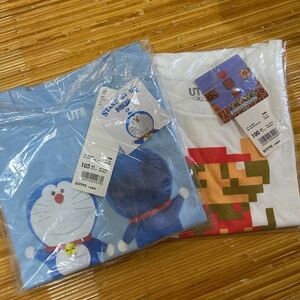 UNIQLO 半袖Tシャツ ドラえもん　スーパーマリオ　100