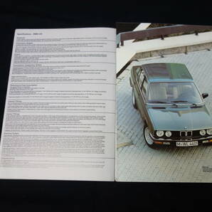 【￥2000 即決】BMW E28型 5シリーズ 518 / 520i / 525i / 528i 英語版 専用 カタログ 1982年 【当時もの】の画像10