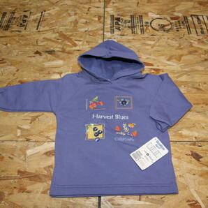 こども服 パーカー プルオーバー OSHKOSH HARVEST BLUES ラベンダー 2T 即決 送料無料 新品未使用 ヴィンテージ