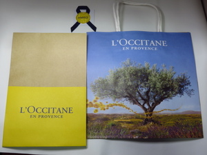 新品★Mサイズ★2セット★紙袋★L'OCCITANE★ロクシタン★セルフラッピング★LOCCITANE　梱包　手提げ袋　ショッパー　ギフト