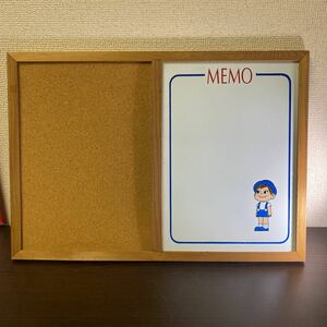 ▲ペコちゃん ポコちゃん コルク メモ ボード 中古品 35×50cm