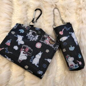 【SALE】スプレーホルダーセット ポケット付き仮置き 裏地付きボトルケース クレンゼ ムーミン ブラック
