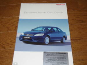  редкий товар * иностранная версия ( Голландия версия )* Civic купе специальный каталог VTEC E
