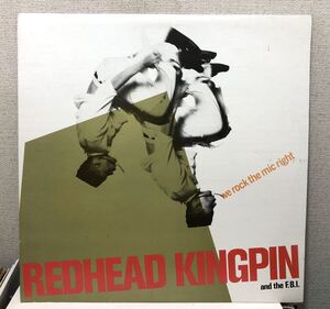 レア 1990 Redhead Kingpin And The FBI / We Rock The Mic Right レッドヘッド キングピン Original US 12 Virgin 0-96490 NJS 90s