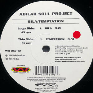 [12] '04米Orig / Waako Records / WR 057-12 / Abicah Soul Project / Bila Temptation / Downtempo / Electro