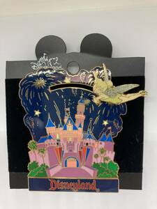 ♪♪ 02 DLR Disneyland アメリカ ピンバッジ キャッスル ティンカーベル Castle with Tinker Bell Slider 2400個限定 スライダーピン 2001