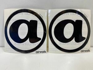 2枚セット 【 クリックポスト 】 airwalk ステッカー シール / skateboard スケートボード スケボー / エアウォーク / 管理A4-1