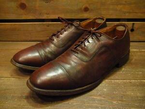  Vintage 40's50's* распорка chip обувь чай 28.5cm*210303s10-m-dshs-285cm 1940s1950s колпак tu платье обувь кожа обувь 