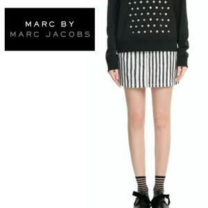 Marc by Marc Jacobs/ペイントストライプデニムミニスカート/サイズ26/マークバイマークジェイコブス