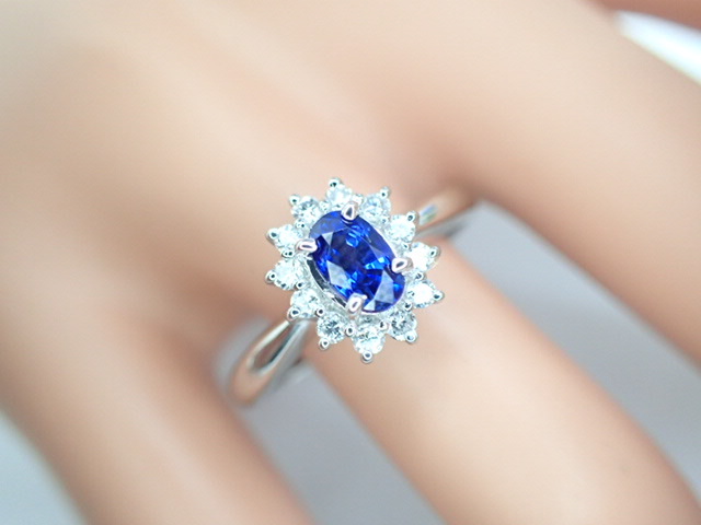 美品 タサキ 田崎真珠 Pt900 サファイア0.59ct ダイヤ リング 指輪 www
