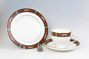 　　ウェジウッド　＝　Cup&Saucer&Plate 　=　Chippendale　 (1級品)