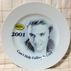 ★ お皿1枚です 2001 KENTO'S 皿 直径約 21.9cm エルヴィス プレスリー ケントス エルビス オールディーズ ライブハウス ディッシュ レア